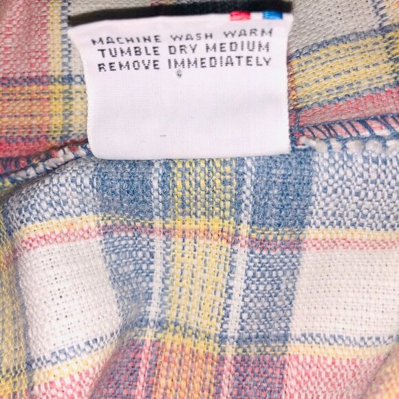 Vintage 50s Billy the Kid Boys Jacket Size 12 Blue Pink Plaid Western Rockabilly - Picture 8 of 8